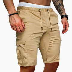 Cargoshorts mit Taschen für Herren - Freizeit Sommerstyle in Khaki