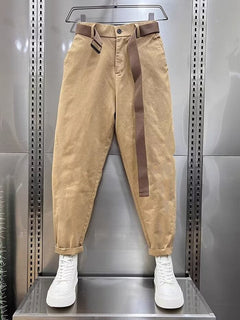 Edelstein™ | Lässige Hose mit Gürtel in Beige