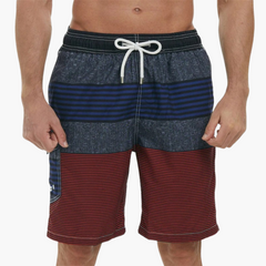Schnelltrocknende Shorts - Herren Badeshorts mit Stretch in Braun