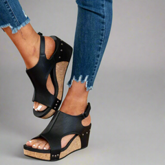Mechthild | Orthopädische Sandalen aus Premium-Material in Schwarz