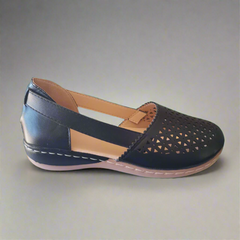 Leandra | Orthopädischer Komfortschuh aus Premium-Material in Schwarz
