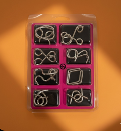 LogicCraft | Kreatives Metallpuzzle-Spielzeug zur Förderung kognitiver Fähigkeiten in Rosa