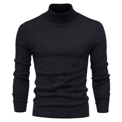 Carson - Stilvoller Rollkragenpullover in Schwarz