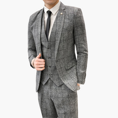 Eleganter Anzug - Herren 3-teilig für Hochzeit & Events in Grau