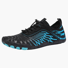 Unisex Barfuß schuhe mit rutschfester Sohle und dehnbarem Fit in Blau