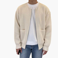 Beau | Trendiger Cardigan in Off-White