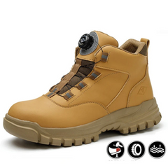 Wyatt - Stoßfeste Sicherheitsstiefel - Drehverschluss-Schnürsystem in Gelb