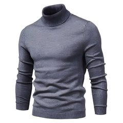Harvey - Eleganter Rollkragenpullover in Grau