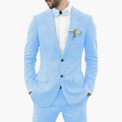 Festlicher Anzug - Herren Stilvoll für Hochzeit & Events in Hellblau