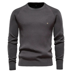 Herren-Rundhals-Pullover – NICK in Dunkelgrau