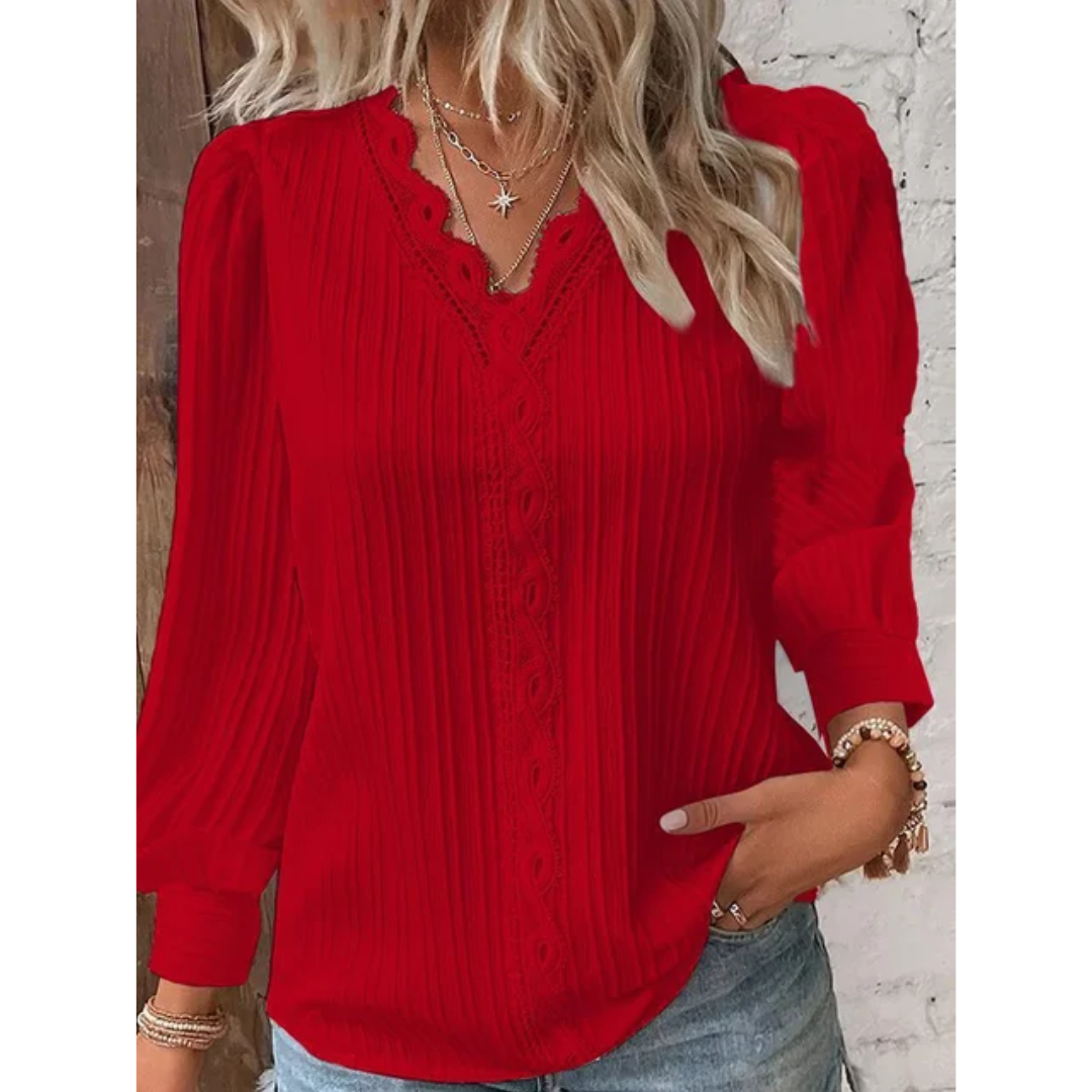 Jackalyn - Elegante Damenbluse aus Spitze