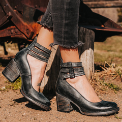 Serelia - Elegante Stiefeletten in Schwarz