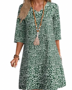 Alma - Casual Kleid - Saisonale Eleganz in Grün