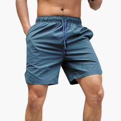Badeshorts - Herren Sommer-Shorts mit Kordelzug Design in Blau