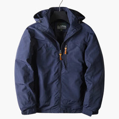 Wasserabweisende Outdoorjacke für Herren in Blau