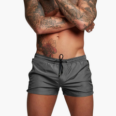 Schnelltrocknende Shorts - für Herren mit Stretch & Zipper in Dunkelgrau