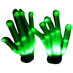 GlowHands – LED-Neon-Leuchthandschuhe in Grün