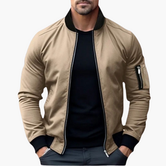 Leichte Bomberjacke für Herren - Atmungsaktiv & Stylisch in Khaki