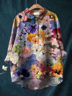 Sarah | Blumenmuster Peasant Bluse in Blumenmuster 4
