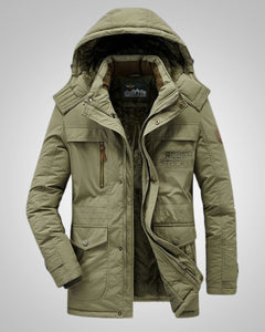 Luis | Herren Winter Parka Jacke in Grün