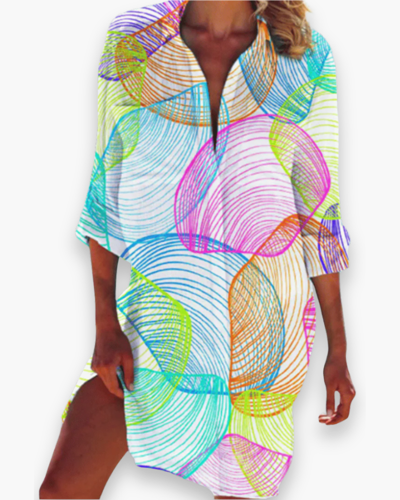 Damen Hemd Kleid für den Sommer | Leicht & Locker