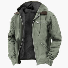 Wetterfeste Outdoorjacke für Herren in Armeegrün