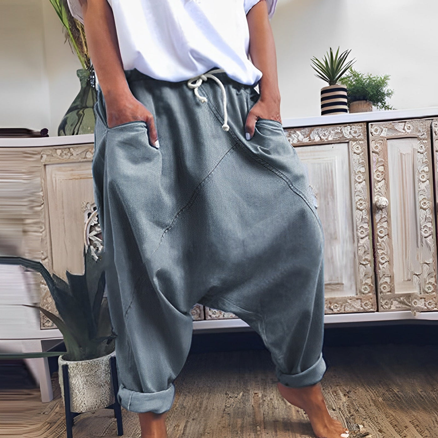 Dionne - Lässige elastische Hose für Damen