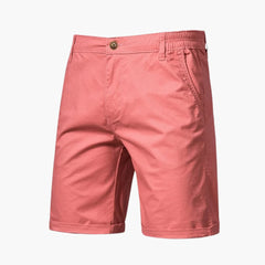 Herren Baumwollshorts mit Gummibund und Seitentaschen in Rosa