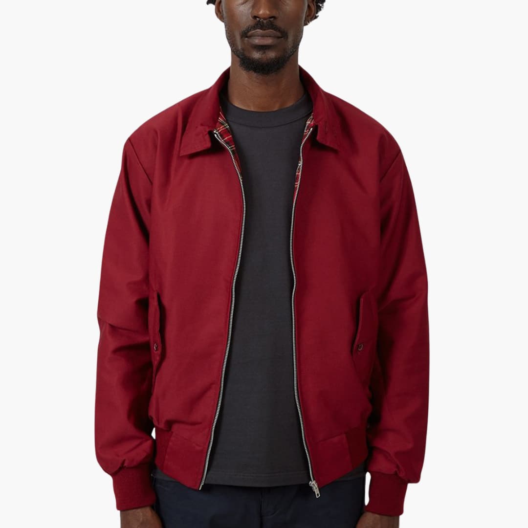 Rippbündchen Harrington Jacke für Herren
