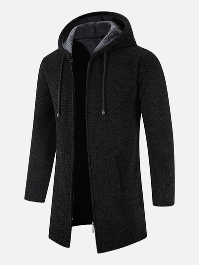 Lange Kapuzenjacke für Männer
