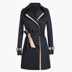 Trenchcoat mit Gürtel für Damen in Schwarz
