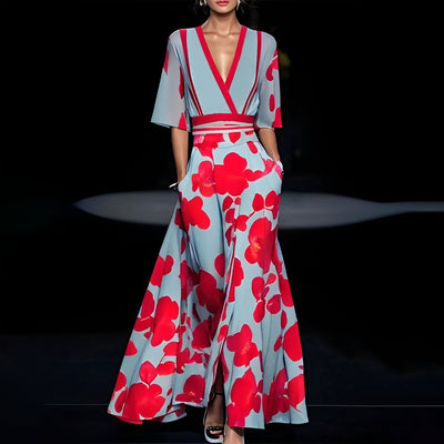 Elena - Sommerkleid mit V-Ausschnitt für Damen