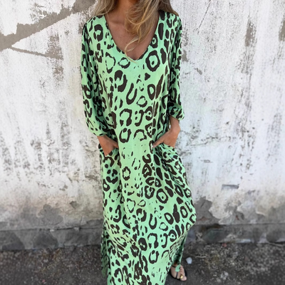 Denise | Leo-Muster-Kleid