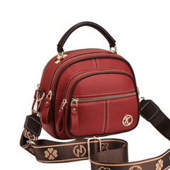 Fiona | Elegante klassische Schultertasche in Rot