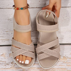 Sandalen Damen – Komfortable Orthopädische Sandalen für den Sommer in Beige