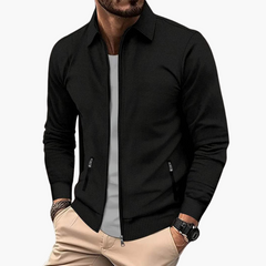 Ben | Leichte Herren-Übergangsjacke mit Reißverschluss in Schwarz