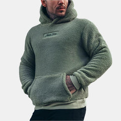 Björn - Fleece hoodie in Grün