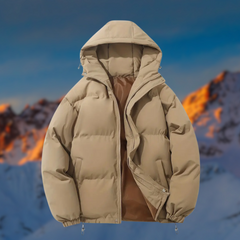 Klassisches Design Kapuzenjacke in Khaki