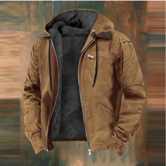 Craig™ - Elegante Herren-Kapuzenjacke in Braun