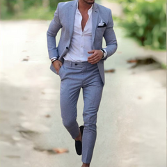 Reinhold™ - Elegante Herrenanzug (Jacke + Hose) in Grau