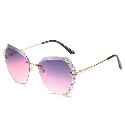 Damen Modisch Geometrisch Stil Sonnenbrille | Übergröße