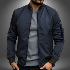 Sim | Herren Lässige Brise Jacke – Leichte Casual Jacke Herren in Blau