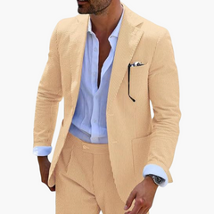 Eleganter Anzug - Herren Sommeranzug für Hochzeit Gäste in Gelb