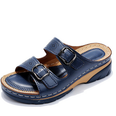 Risel - gepolsterte orthopädische Sandalen in Marineblau