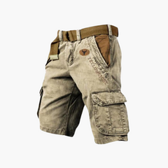 Cargo Shorts für Herren – Bequem & Stylisch mit Gürtel in Khaki