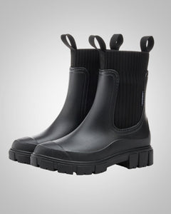 Verena | Damen Sommer Wasserdichte Gummistiefel in Schwarz
