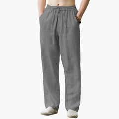 Nils | Lässige Sommerhose mit lockerer Passform in Grau