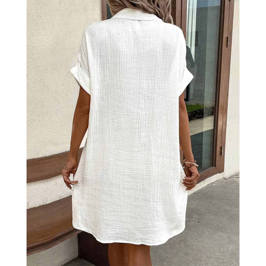 Analeia - Damen Elegantes Hemdkleid