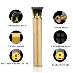 Vintage Ölkopf Farbverlauf Gravur elektrischen Haarschneider in gold