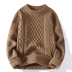 Stylischer Strickpullover für Damen | Warme in Braun